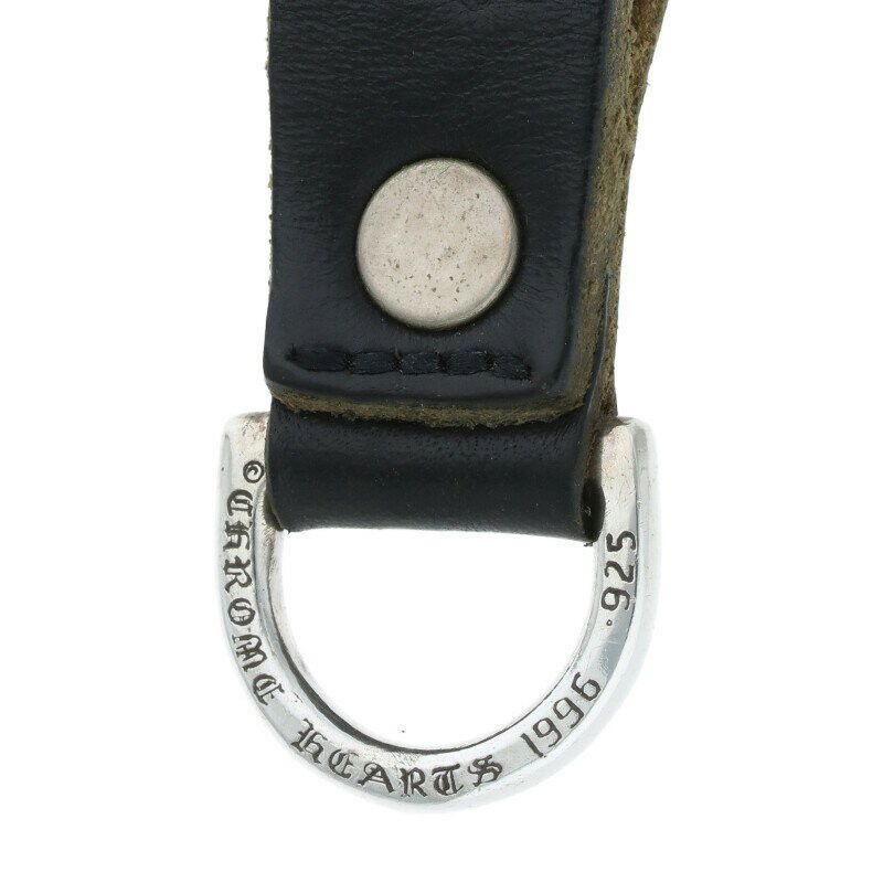 Chrome Hearts Cross Ball Belt Loop Black x Silver Multi