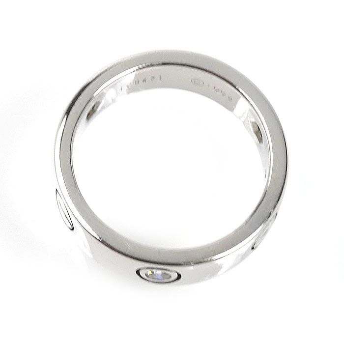 Cartier Cartier Cartier Love Au750 White Gold Diamond Ring Size 14 Precious Metal Ring DUTY FREE for USA Size ONE SIZE - 4 Thumbnail