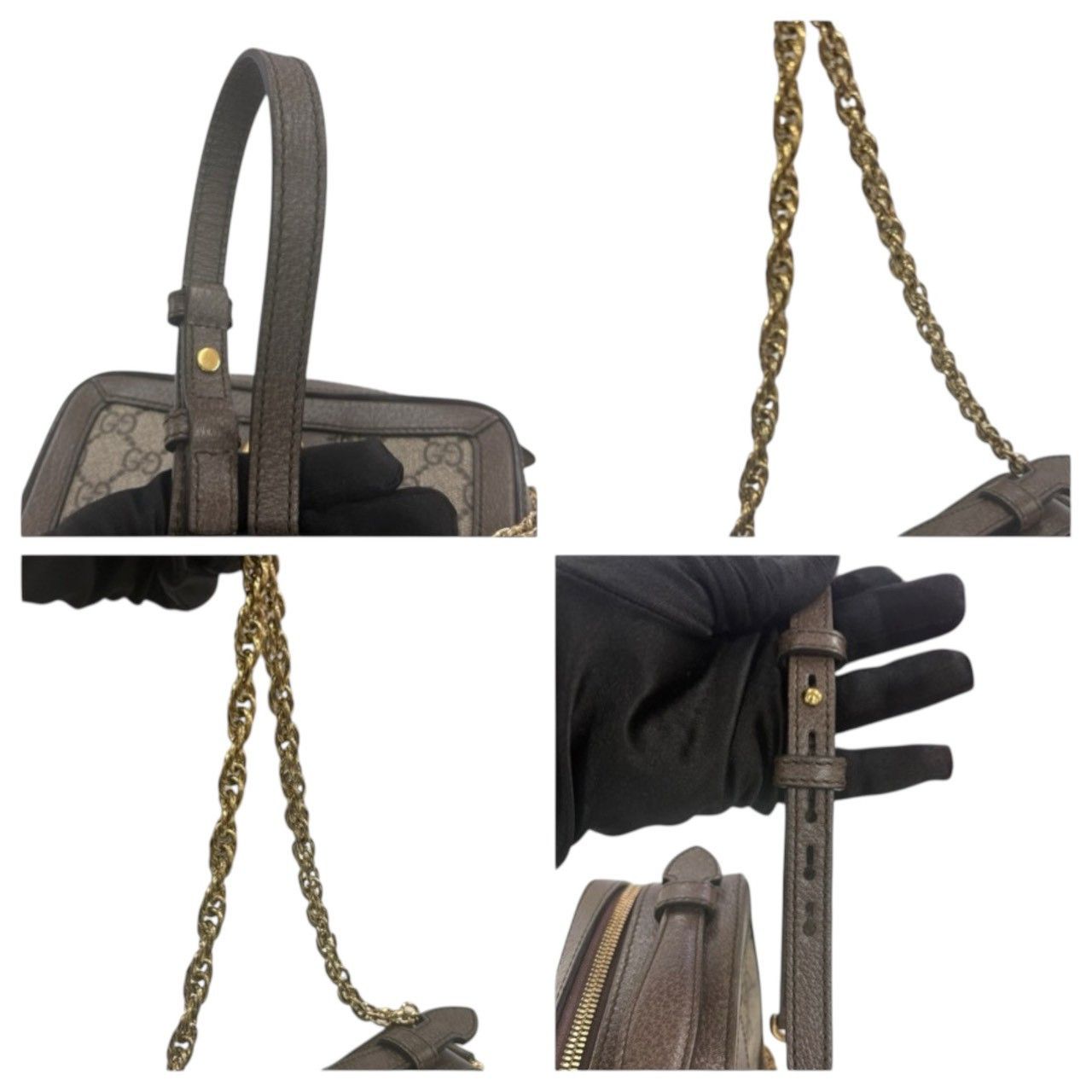 Gucci Gucci Gucci Ophidia GG Supreme Canvas Leather Shoulder Bag Textile Shoulder Bag 602576 DUTY FREE for USA Size ONE SIZE - 7 Thumbnail