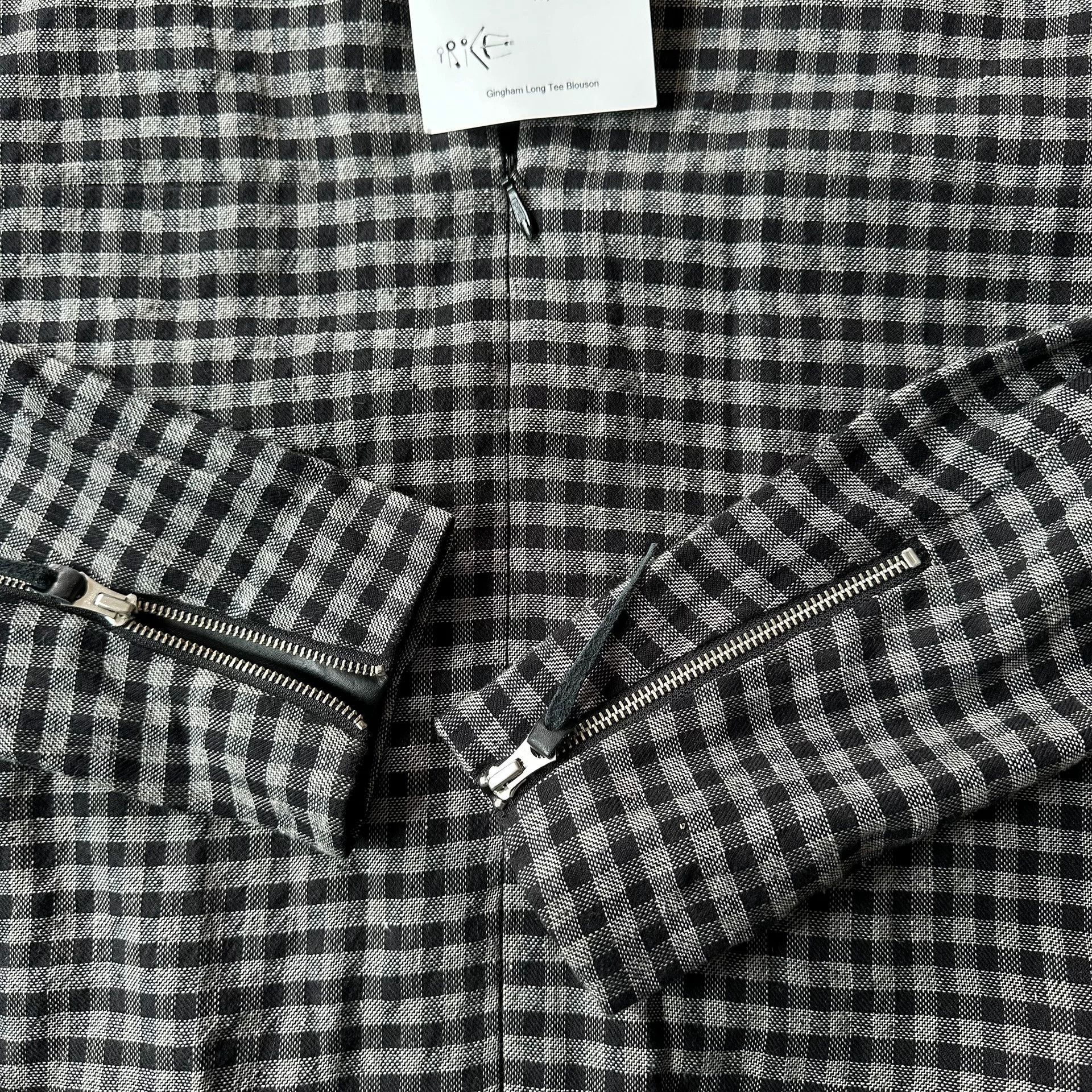 SUNSEA Sunsea Gray Plaid Zip Jacket Size M / US 6-8 / IT 42-44 - 5 Thumbnail