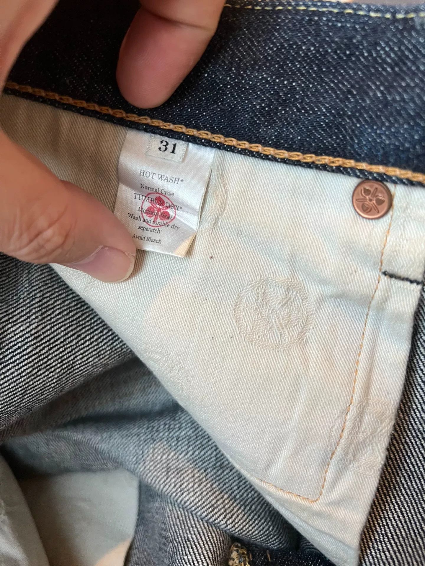Momotaro Jeans MOMOTARO 0901 Mid-High Straight Raw Jeans Size US 30 / EU 46 - 9 Thumbnail