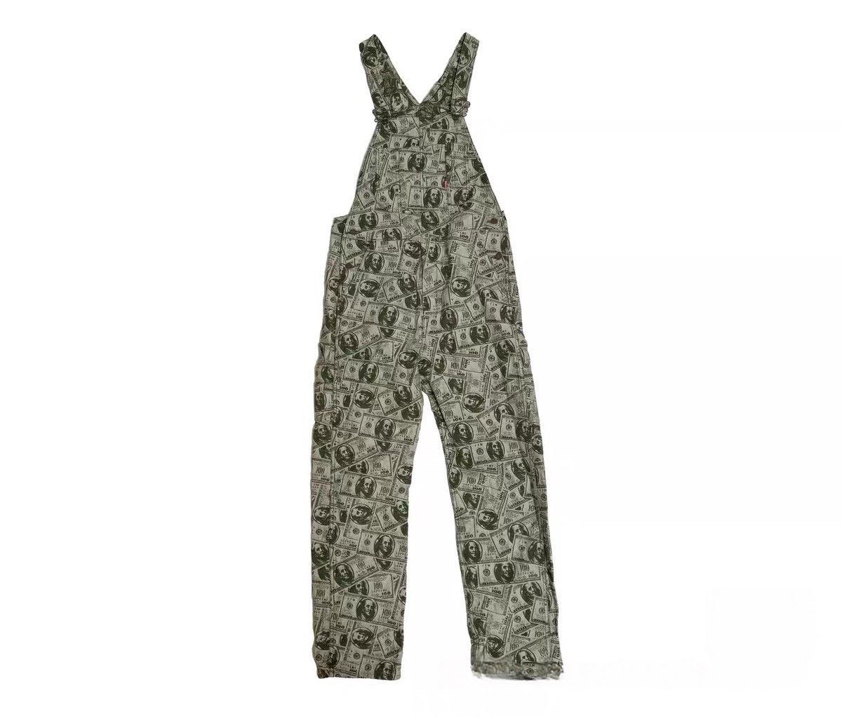 Supreme Supreme 100 Dollar Bill Overalls 2017AW Size US 30 / EU 46 - 2 Thumbnail