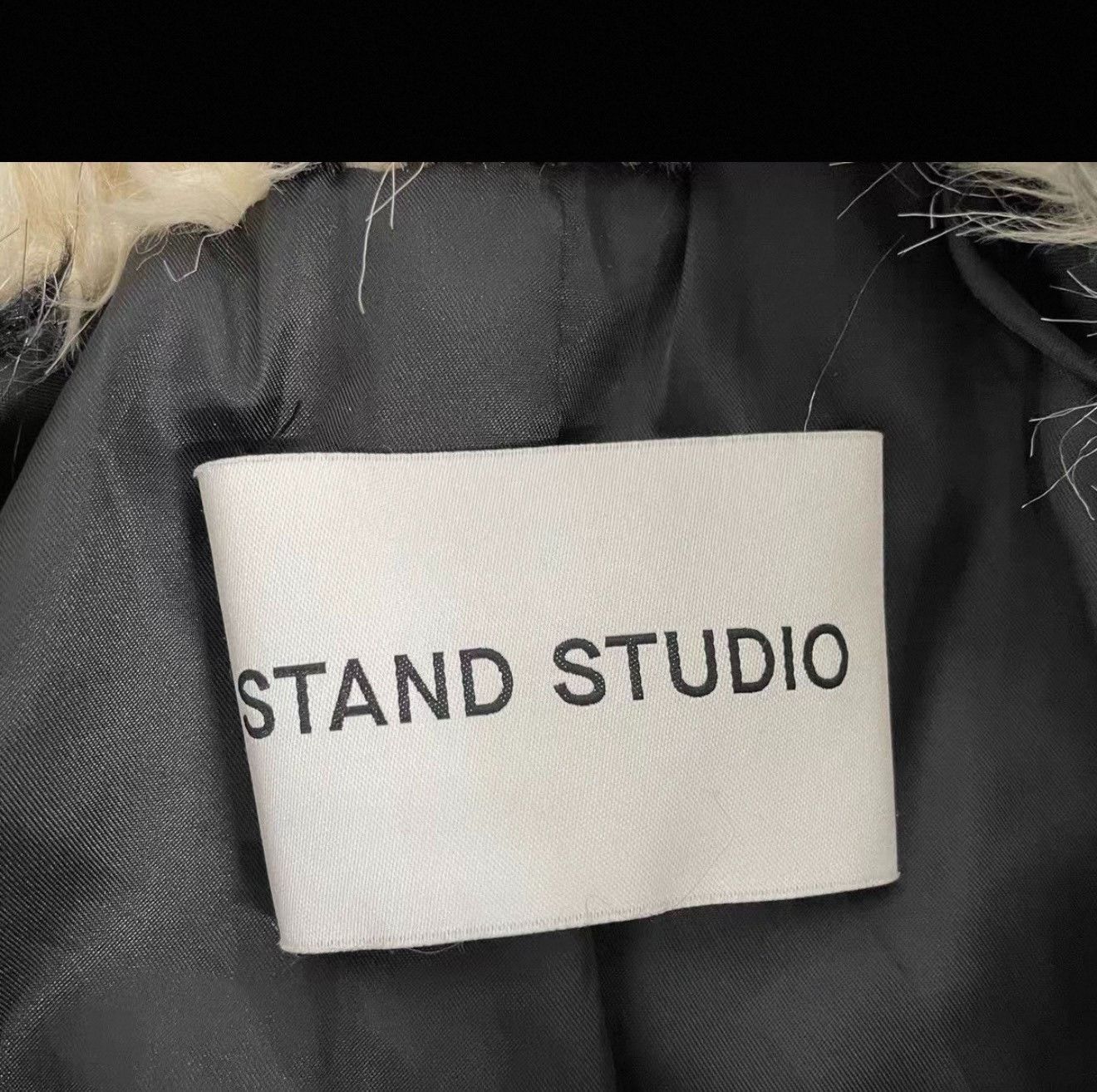 STAND STUDIO Stand Studio Checkered Eco Fur Coat Size M / US 6-8 / IT 42-44 - 4 Thumbnail