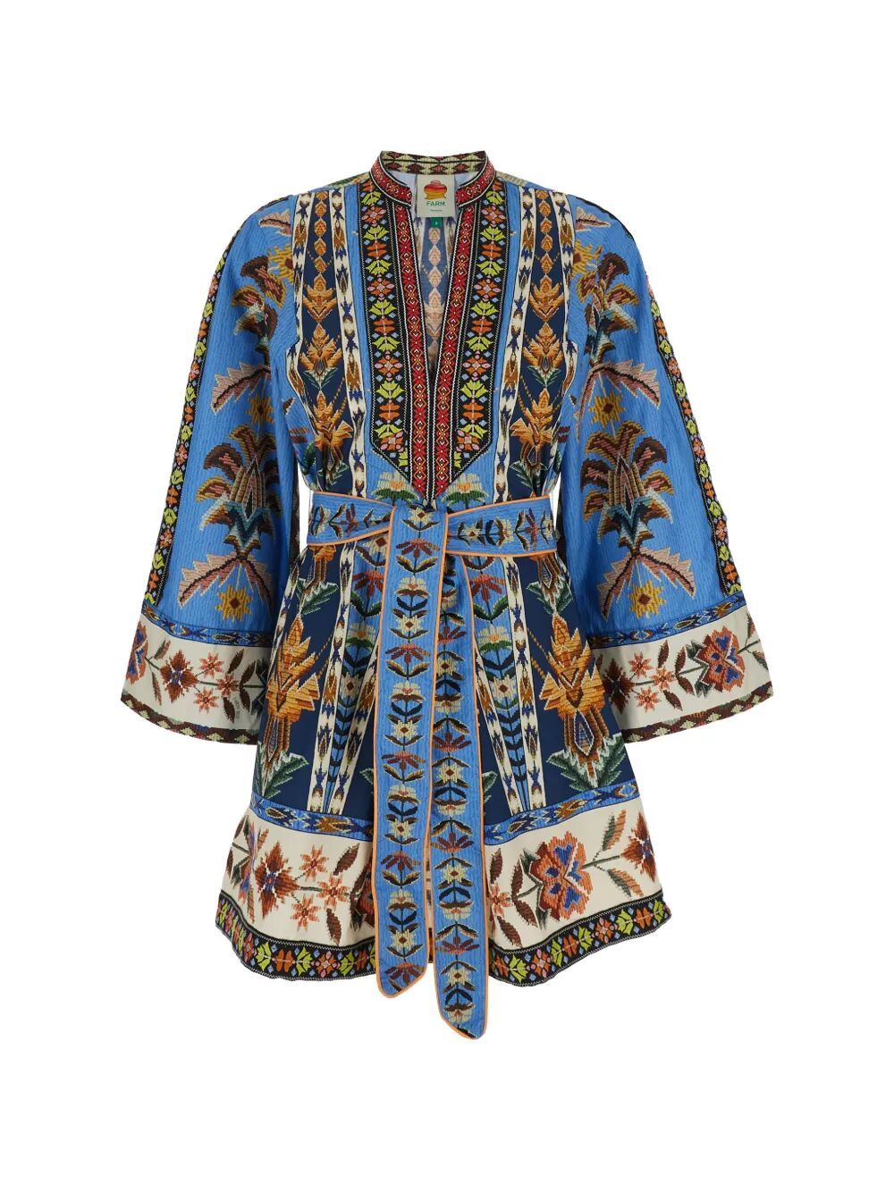 Farm Rio EMBROIDERED TAPESTRY MINI DRESS Size S / US 4 / IT 40 - 4 Thumbnail
