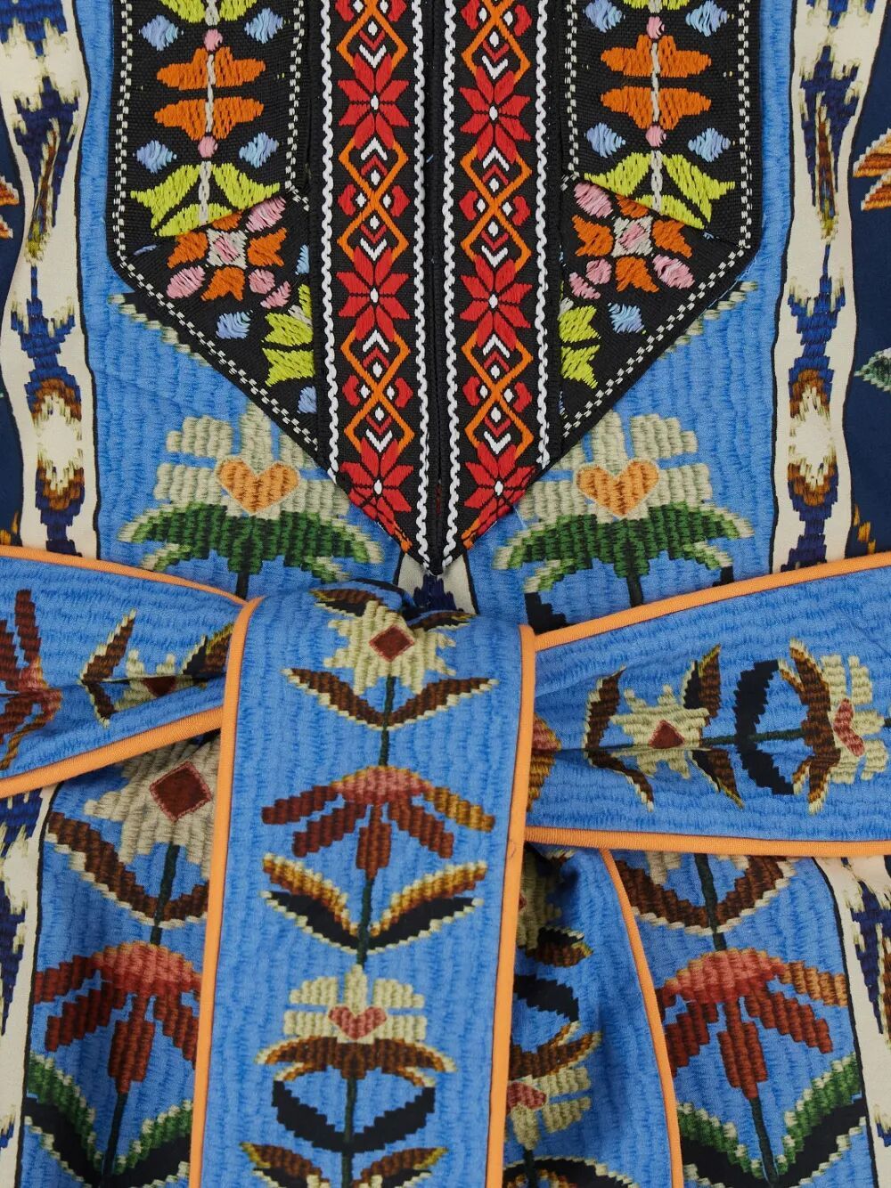 Farm Rio EMBROIDERED TAPESTRY MINI DRESS Size XS / US 0-2 / IT 36-38 - 6 Thumbnail