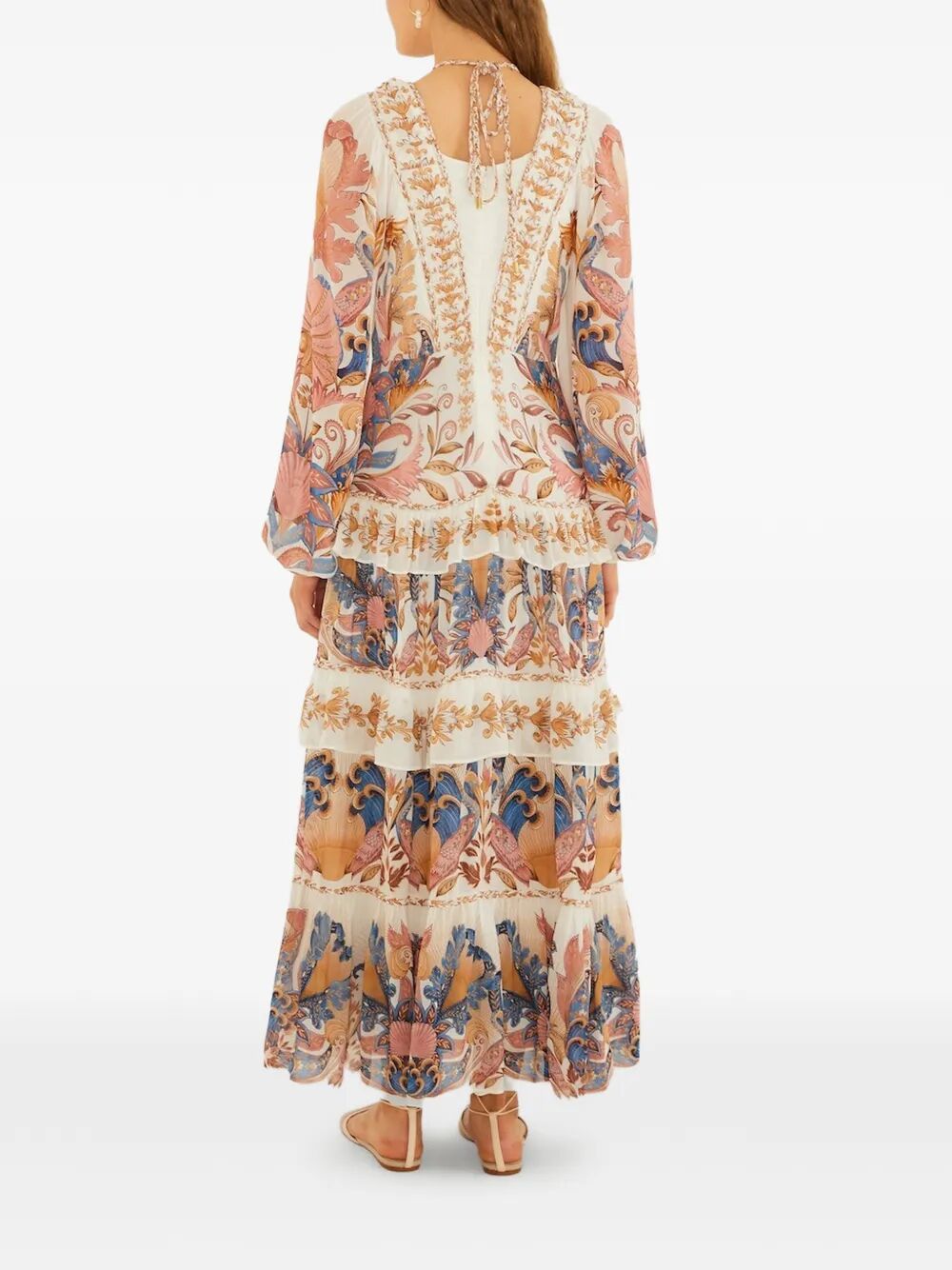 Farm Rio BRAID DETAILS LONG DRESS Size S / US 4 / IT 40 - 6 Thumbnail