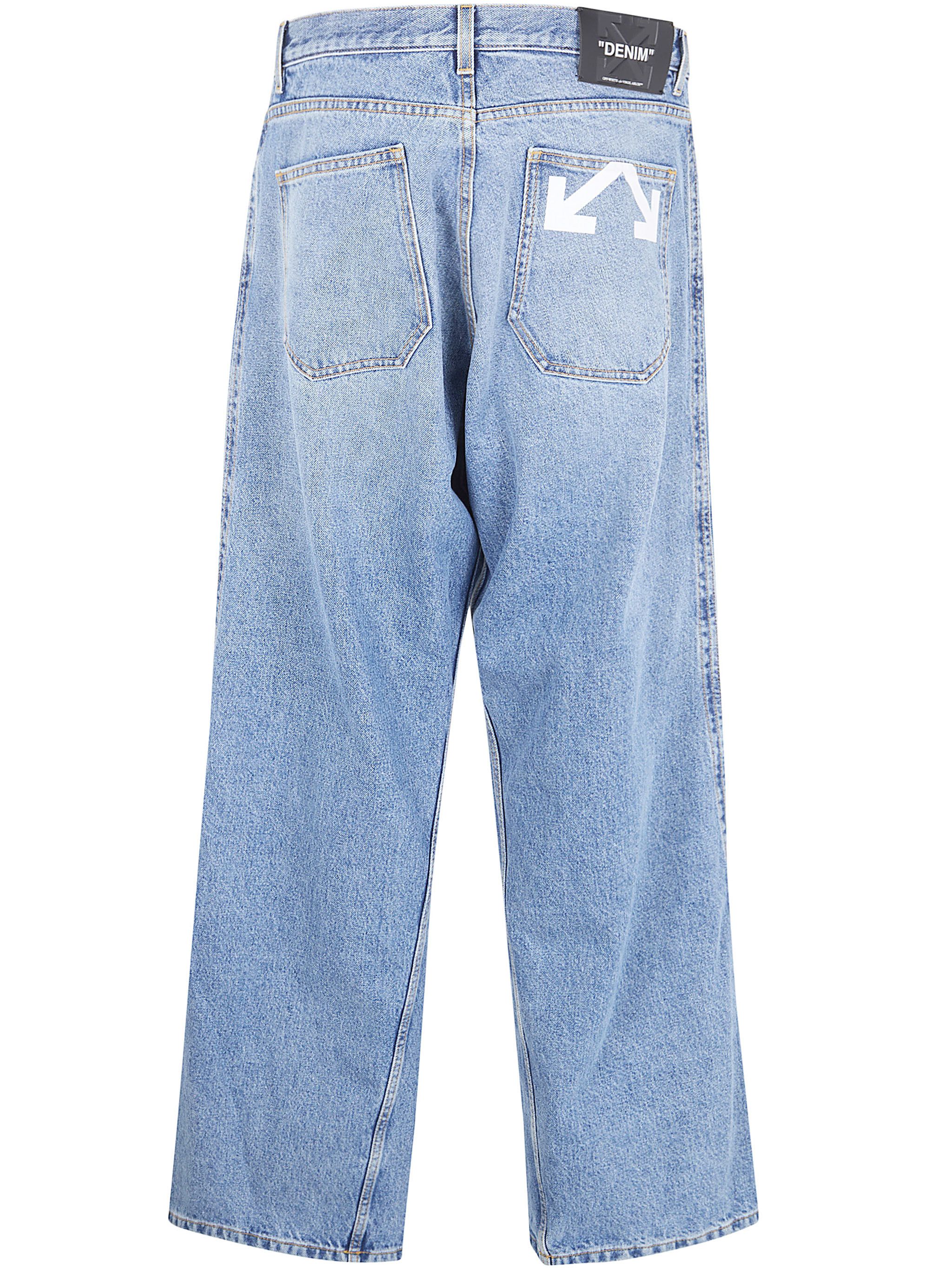 Off-White "TWIST SLOUCHY" HALF ARROW JEANS Size US 33 - 2 Thumbnail