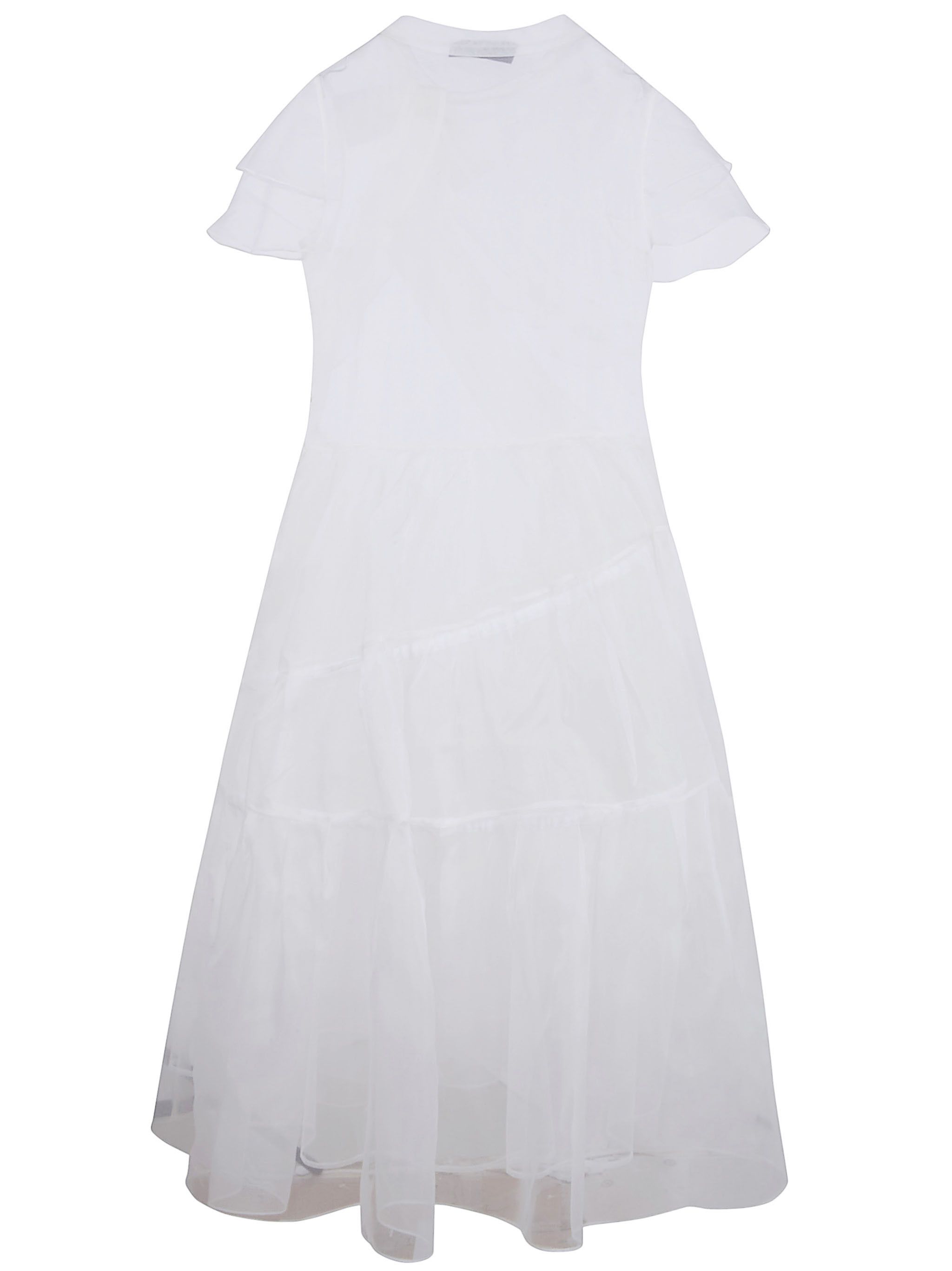 Simone Rocha "SHEER BOW SASH SPLIT HOOP" FLOUNCE DRESS Size S / US 4 / IT 40 - 5 Thumbnail