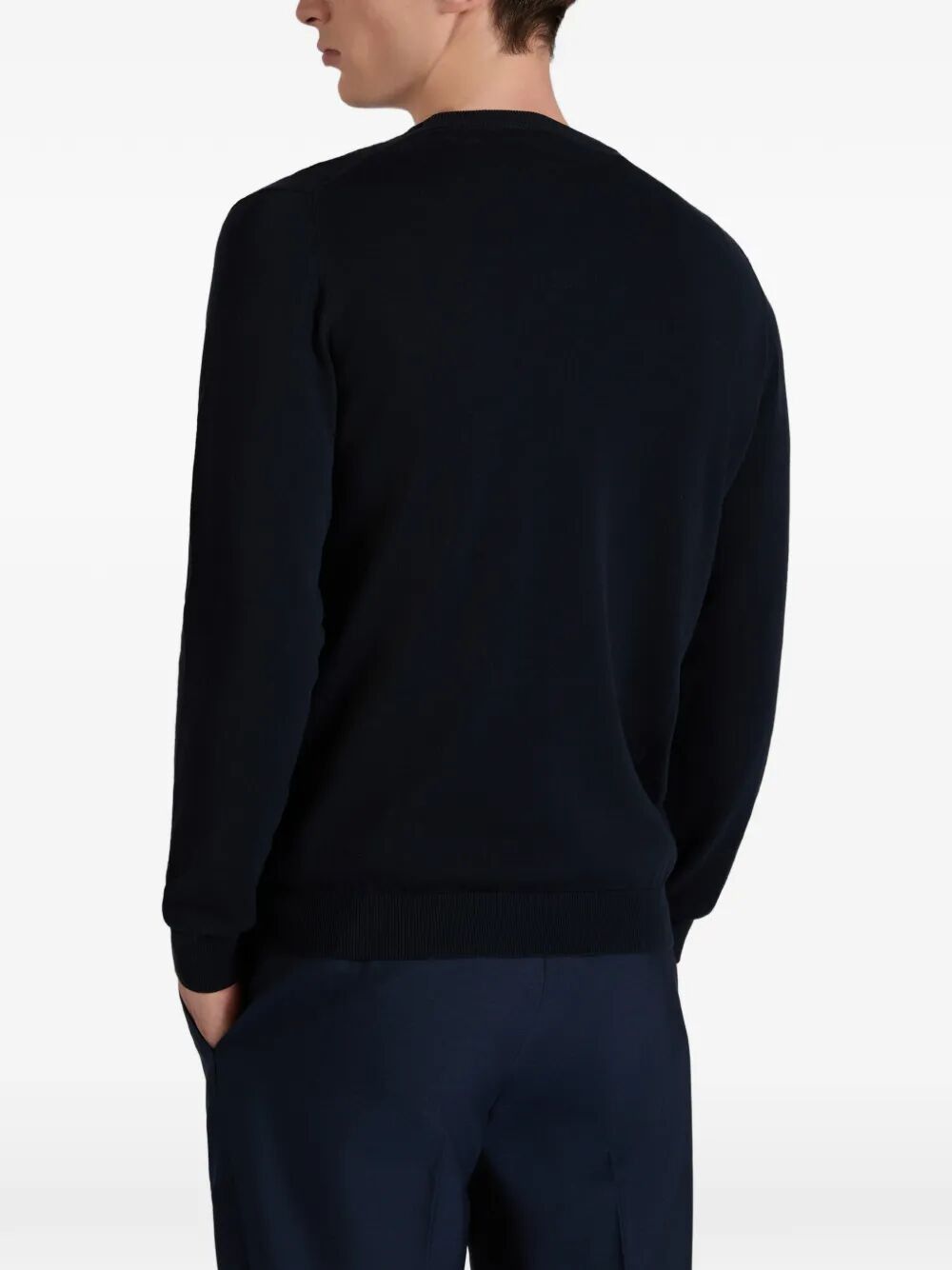 Zanone ROUND NECK SLIM FIT SWEATER Size US XL / EU 56 / 4 - 4 Thumbnail