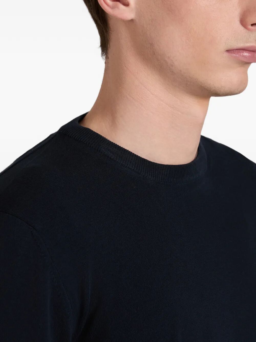 Zanone ROUND NECK SLIM FIT SWEATER Size US XXL / EU 58 / 5 - 2 Thumbnail