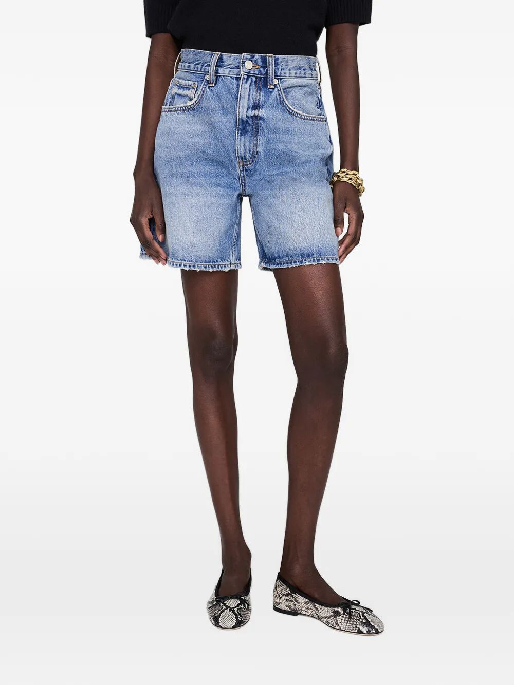 Anine Bing "HEATH" SHORT Size 24" / US 00 / IT 34 - 2 Thumbnail
