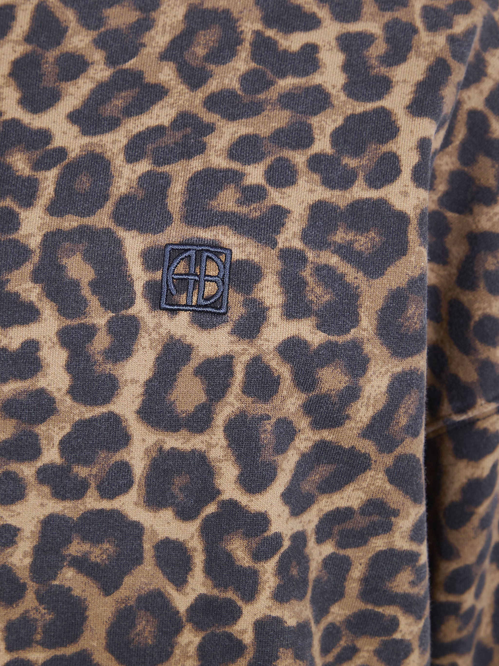 Anine Bing "MILES" BLACK AND BROWN LEOPARD SWEATSHIRT Size M / US 6-8 / IT 42-44 - 3 Thumbnail