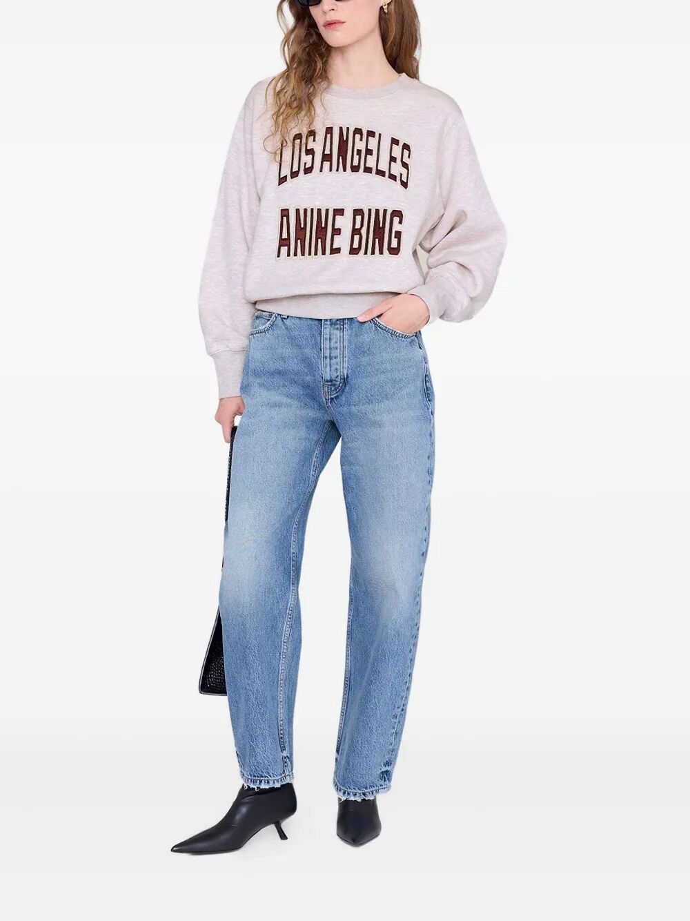 Anine Bing "HARRY" SHRUNKEN SWEATSHIRT LA Size M / US 6-8 / IT 42-44 - 5 Thumbnail