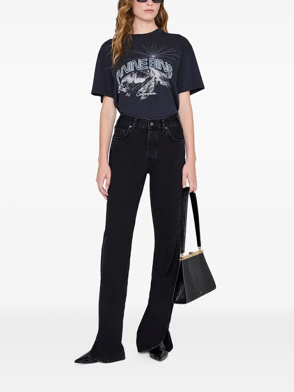 Anine Bing "WALKER" TEE CALIFORNIA Size S / US 4 / IT 40 - 2 Thumbnail