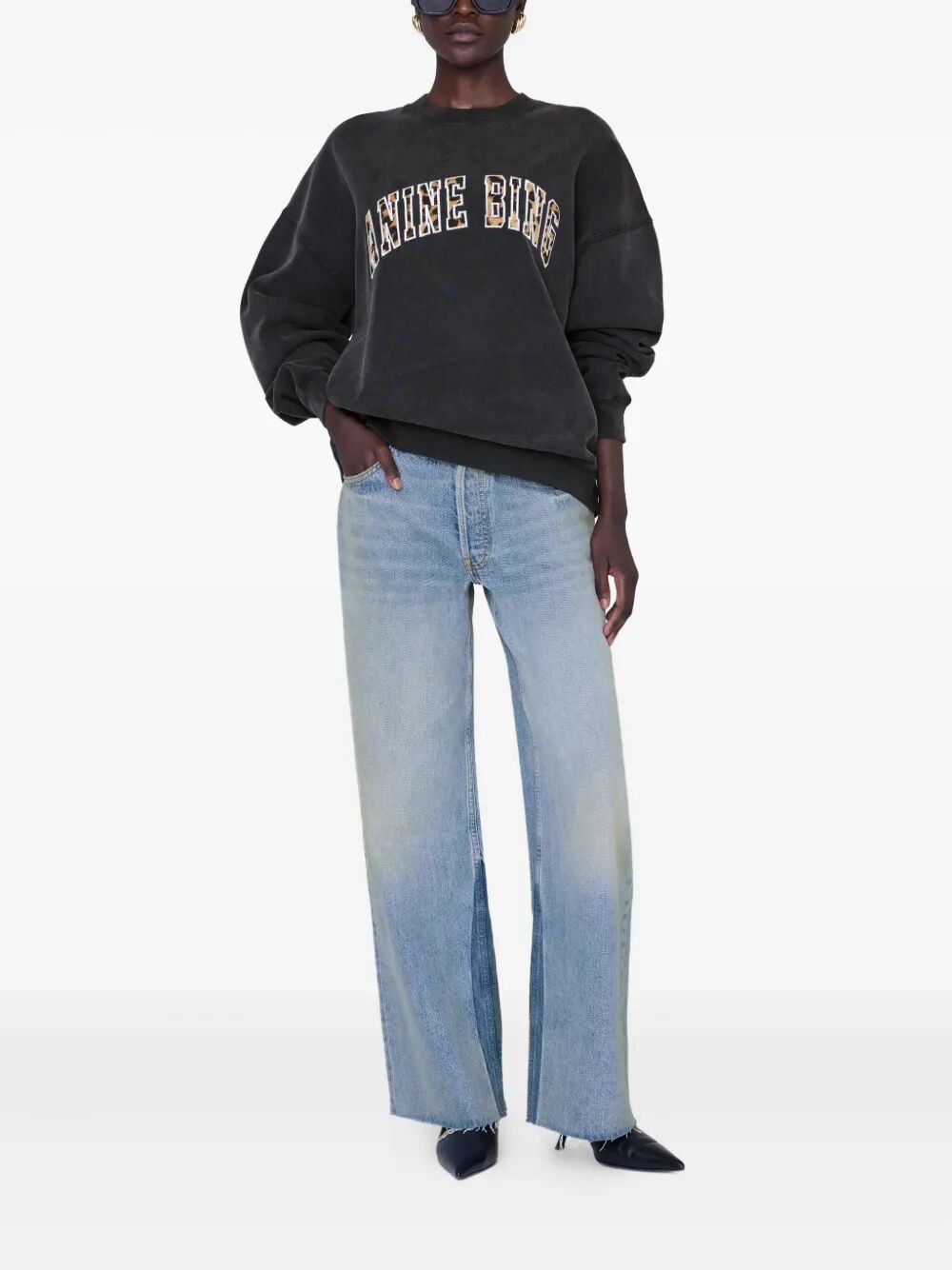 Anine Bing "MILES" SWEATSHIRT ANINE BING LEOPARD Size S / US 4 / IT 40 - 3 Thumbnail