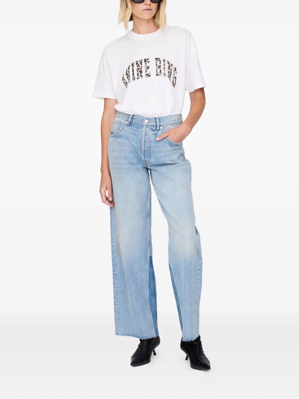 Anine Bing "WALKER" TEE ANINE BING LEOPARD Size M / US 6-8 / IT 42-44 - 4 Thumbnail