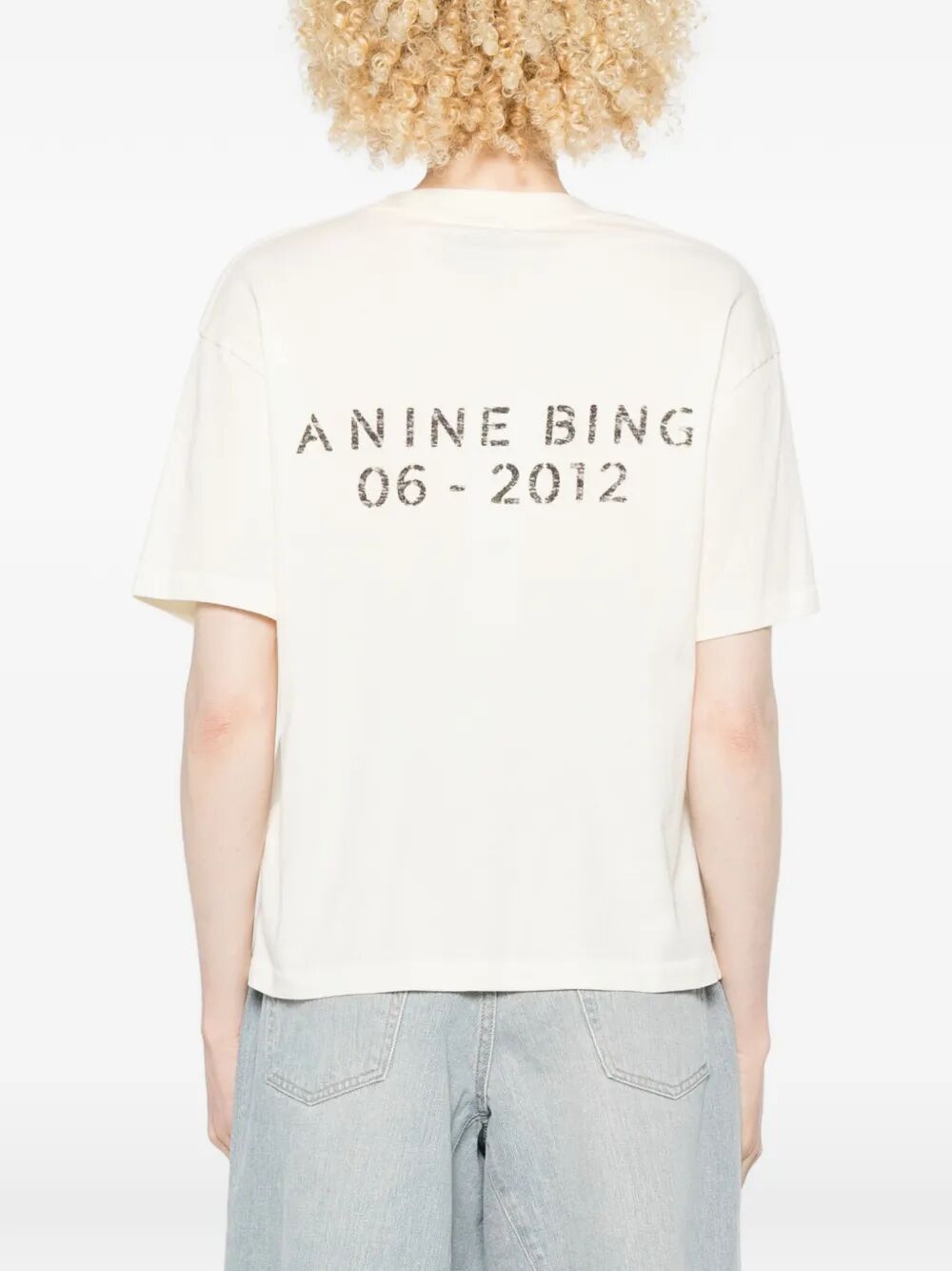 Anine Bing "WAGNER" TEE SOFT STENCIL Size M / US 6-8 / IT 42-44 - 6 Thumbnail