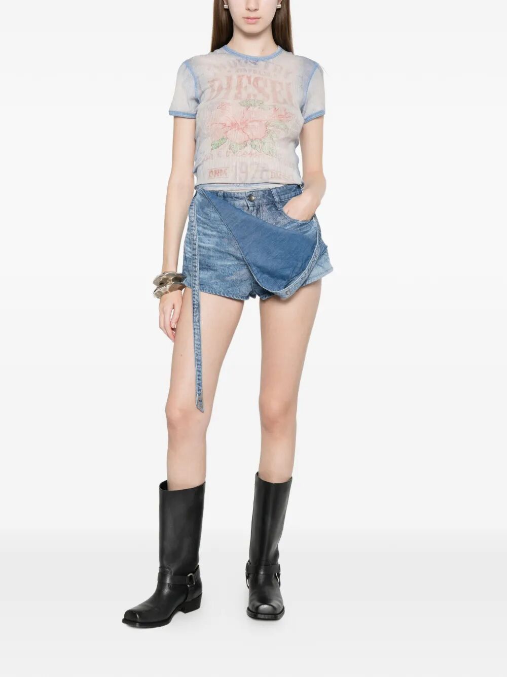Diesel "TIANA" T-SHIRT Size S / US 4 / IT 40 - 7 Thumbnail