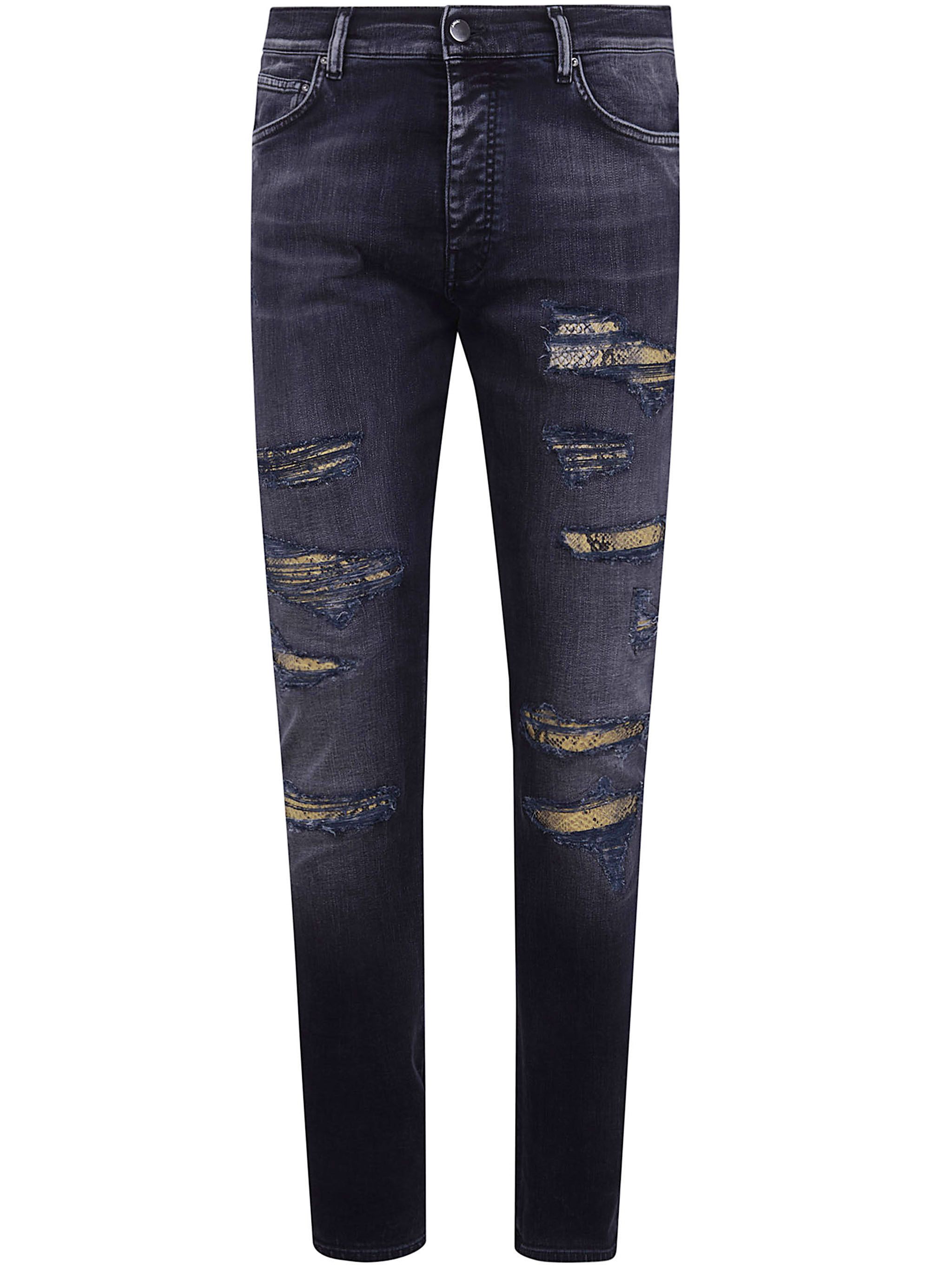 Amiri "SNAKE THRASHER" SKINNY JEANS Size US 32 / EU 48 - 3 Thumbnail