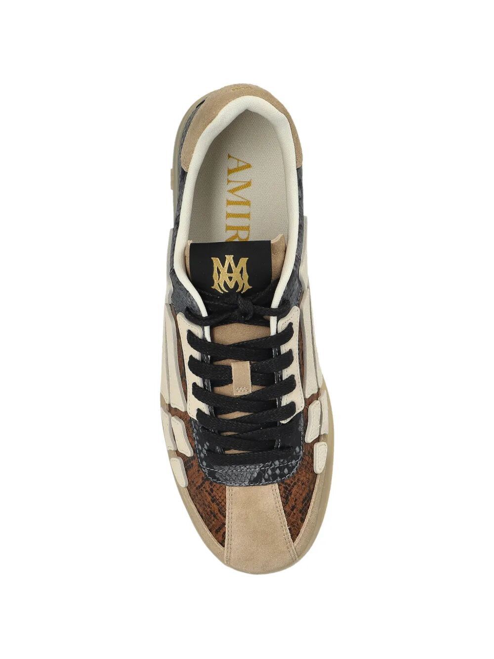 Amiri "SNAKE PACIFIC BONES" LOW TOP SNEAKERS Size US 11 / EU 44 - 2 Thumbnail