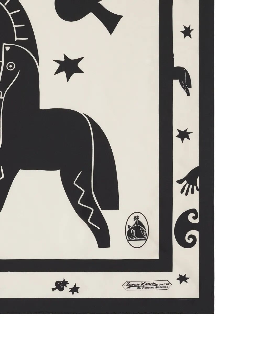 Lanvin "HORSE" FOULARD 90x90 Size ONE SIZE - 2 Thumbnail