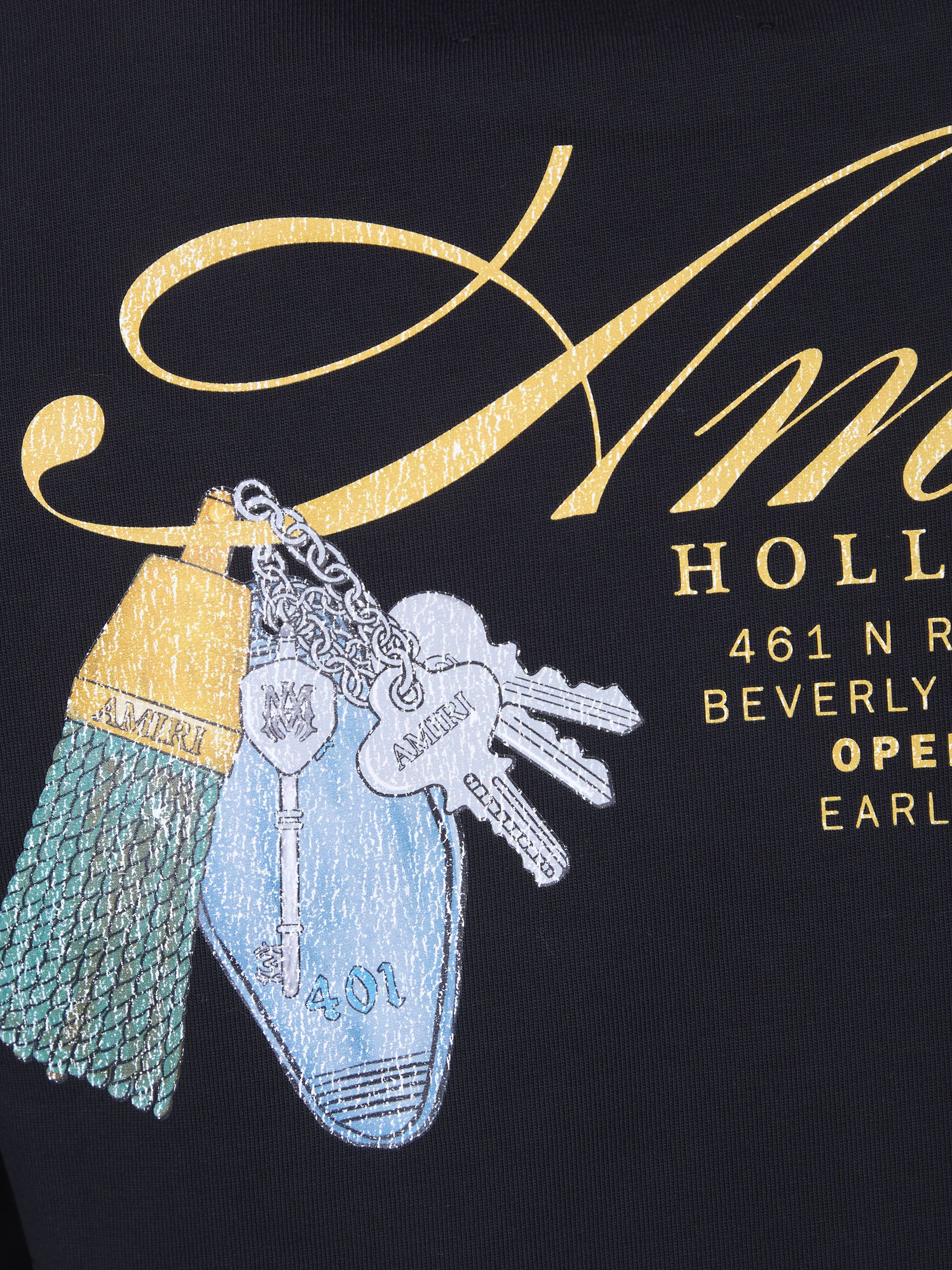 Amiri "CHATEAU KEYS" CROPPED TEE Size M / US 6-8 / IT 42-44 - 6 Thumbnail