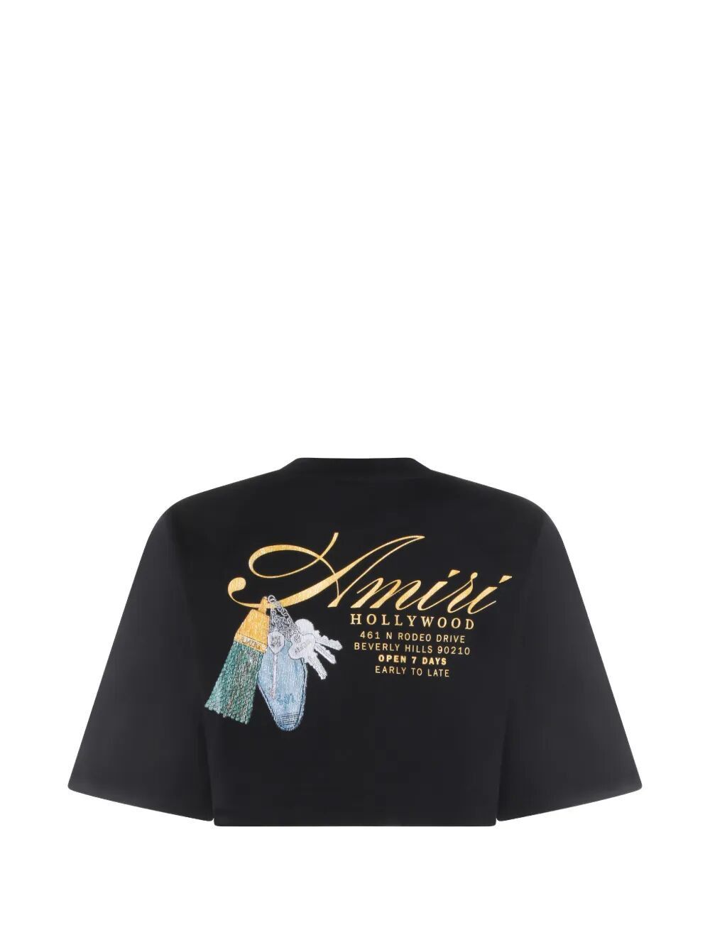 Amiri "CHATEAU KEYS" CROPPED TEE Size S / US 4 / IT 40 - 2 Thumbnail