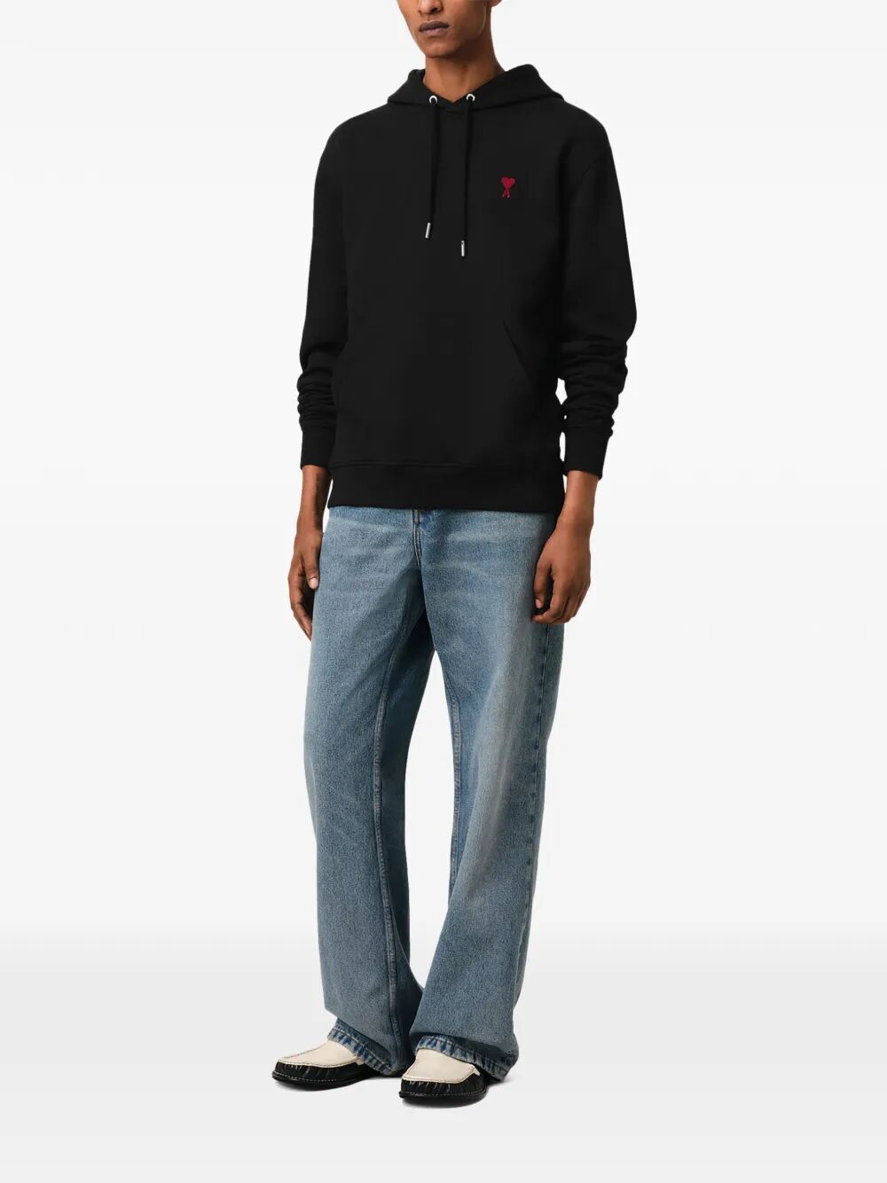 AMI RED "AMI DE COEUR" HOODIE Size L / US 10 / IT 46 - 5 Thumbnail