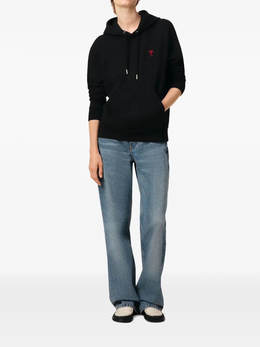 AMI RED "AMI DE COEUR" HOODIE Size S / US 4 / IT 40 - 6 Thumbnail