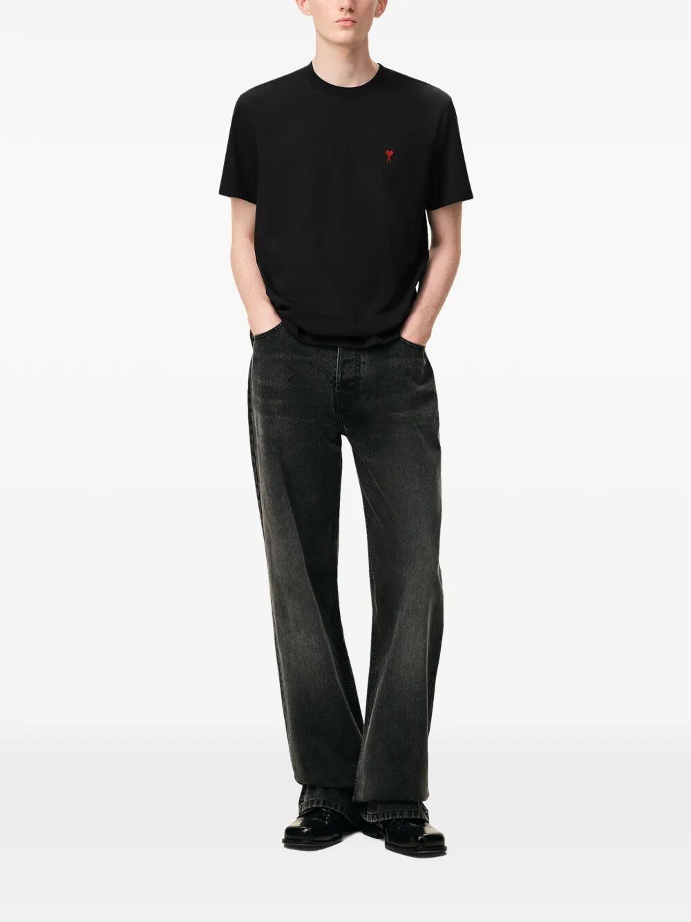 AMI RED "AMI DE COEUR" TSHIRT Size XS / US 0-2 / IT 36-38 - 4 Thumbnail