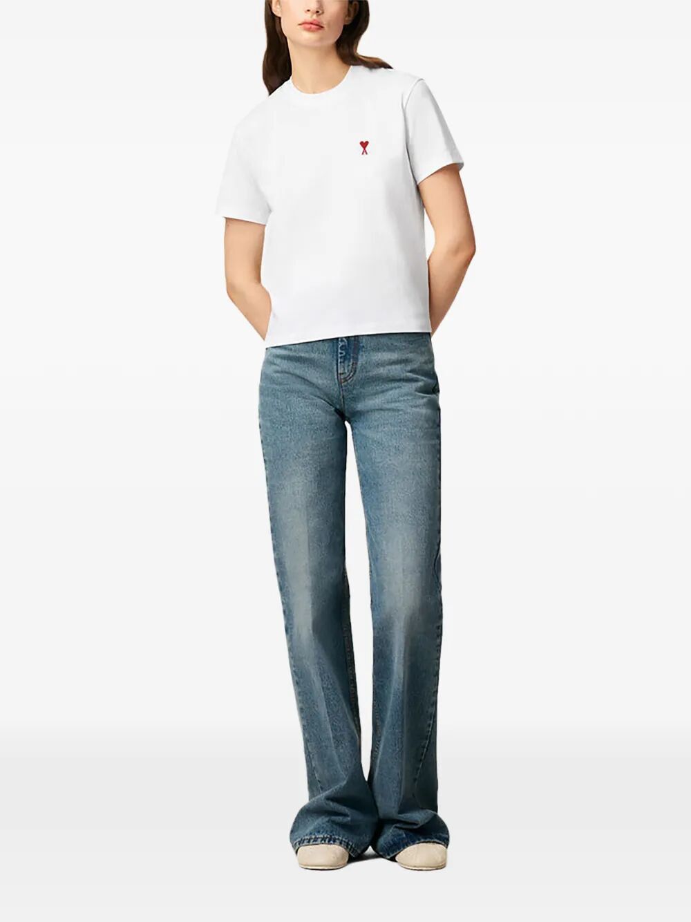 AMI RED "AMI DE COEUR" TSHIRT Size M / US 6-8 / IT 42-44 - 6 Thumbnail