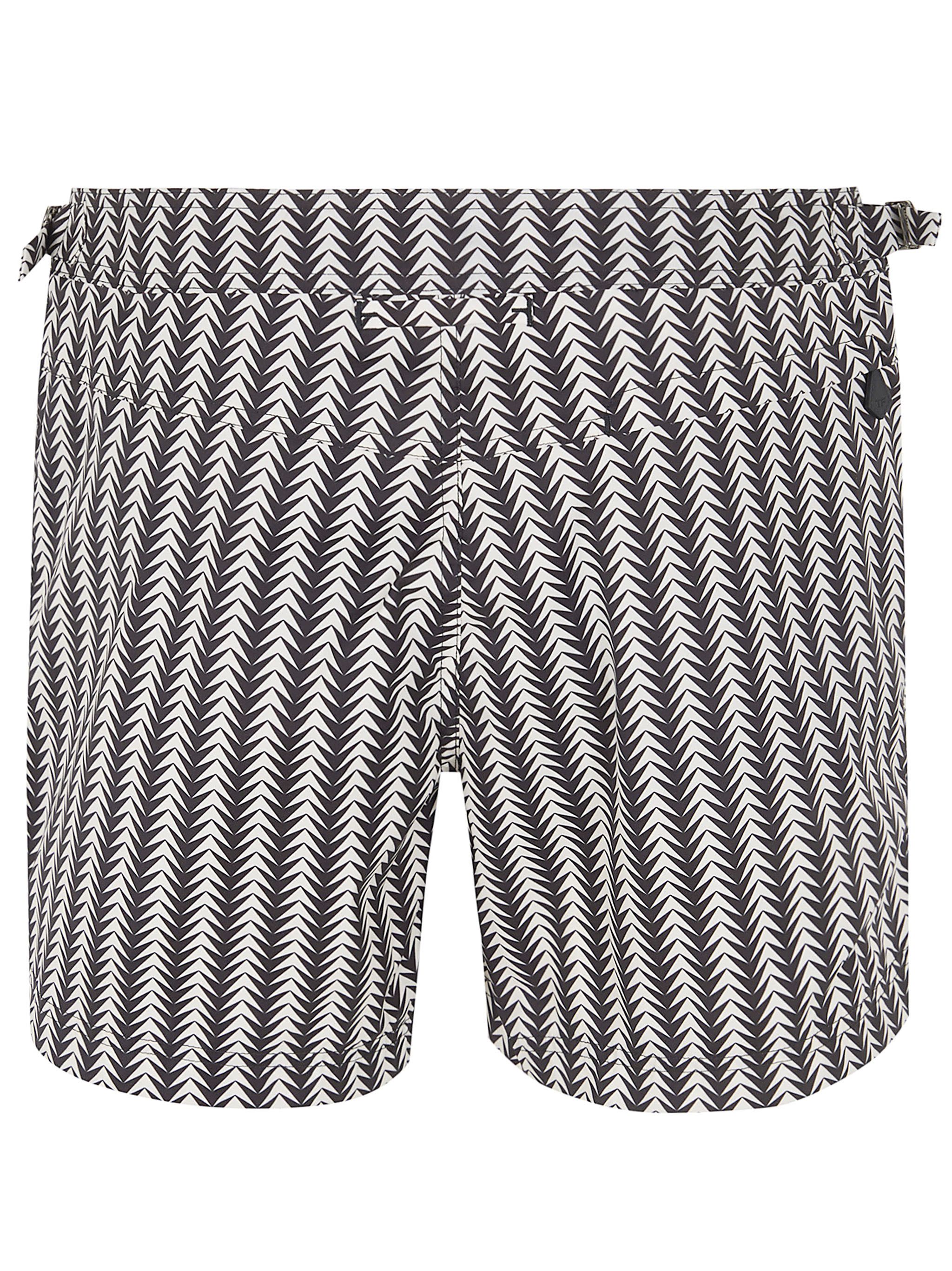 Tom Ford GEOMETRIC PRINT MICRO COMPACT POPELINE WR SWIM SHORTS Size US XL / EU 56 / 4 - 5 Thumbnail