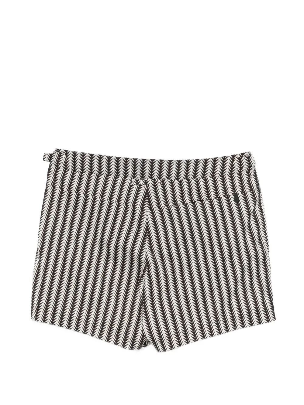 Tom Ford GEOMETRIC PRINT MICRO COMPACT POPELINE WR SWIM SHORTS Size US XL / EU 56 / 4 - 3 Thumbnail