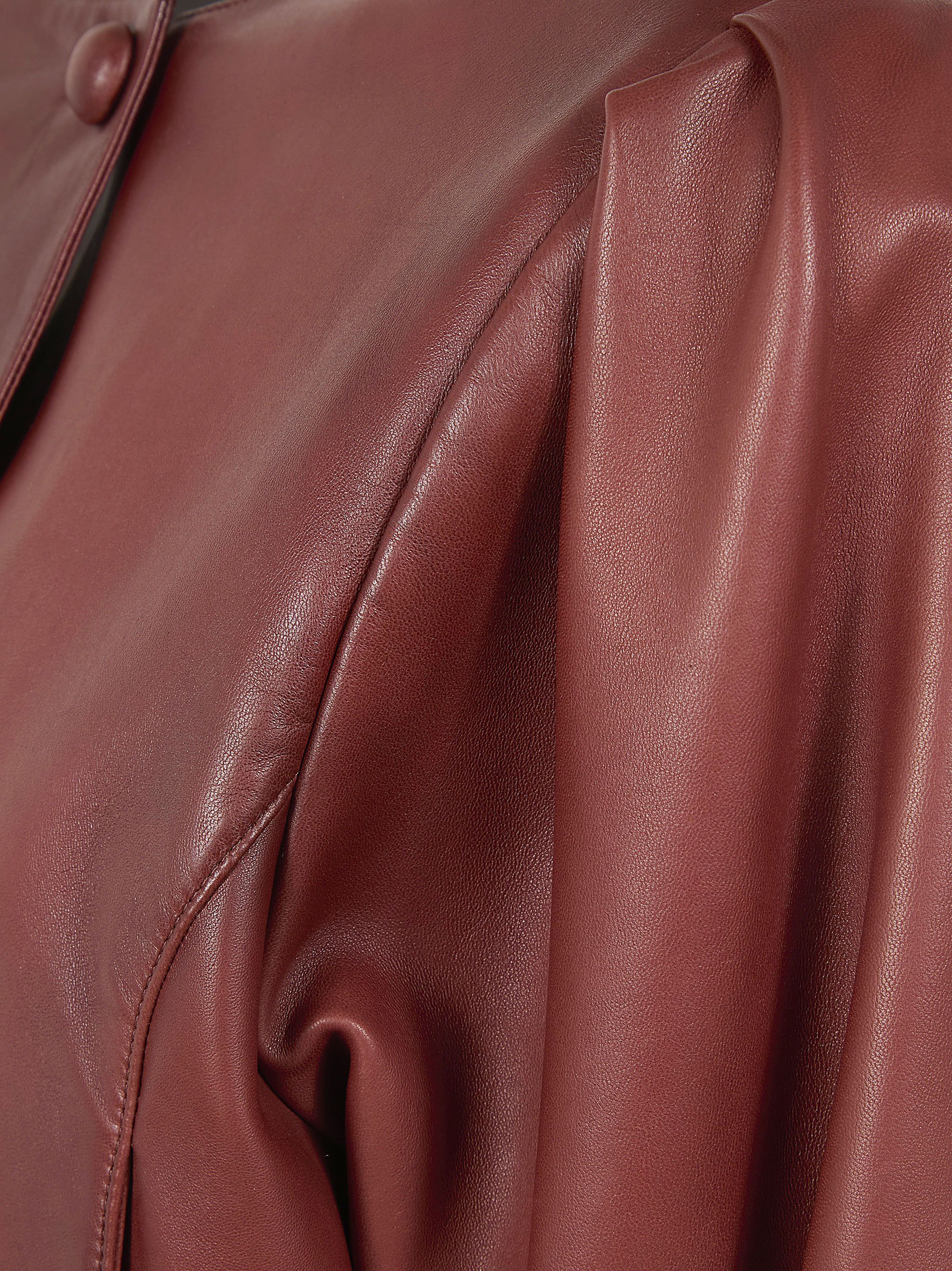 Chloe CROPPED LEATHER ROUND NECK JACKET Size M / US 6-8 / IT 42-44 - 7 Thumbnail