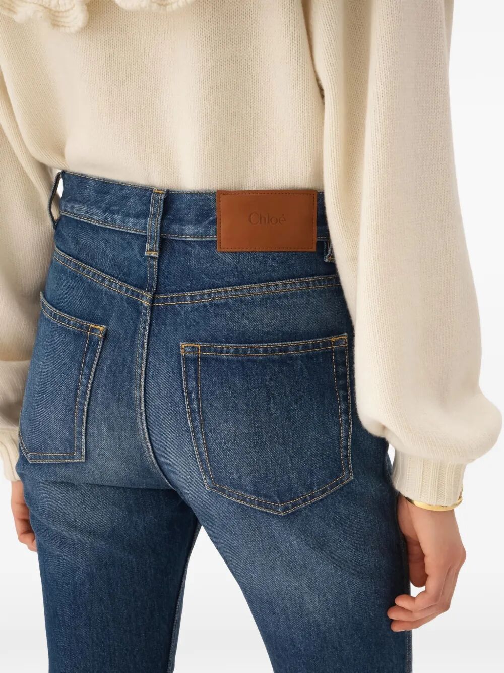 Chloe "CAPRI" HIGH WAISTED JEANS Size 27" / US 4 / IT 40 - 2 Thumbnail