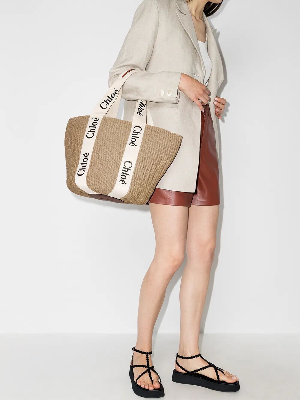 Chloe "WOODY" TOTE BAG Size ONE SIZE - 2 Thumbnail