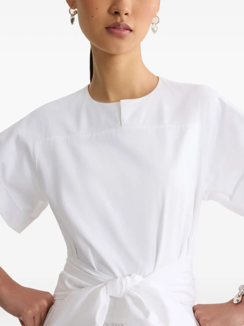 Patou SHORT SLEEVES MIDI KNOT DRESS Size M / US 6-8 / IT 42-44 - 2 Thumbnail