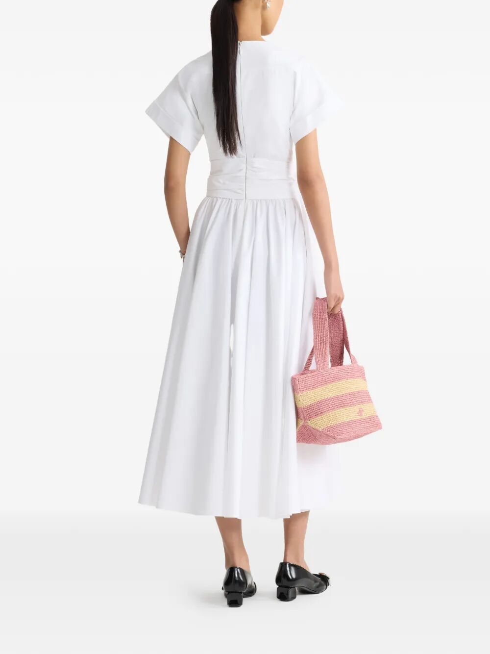 Patou SHORT SLEEVES MIDI KNOT DRESS Size M / US 6-8 / IT 42-44 - 3 Thumbnail