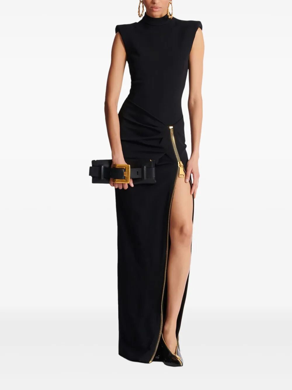 Balmain "ANTHEM" CALFSKIN CLUTCH Size ONE SIZE - 4 Thumbnail