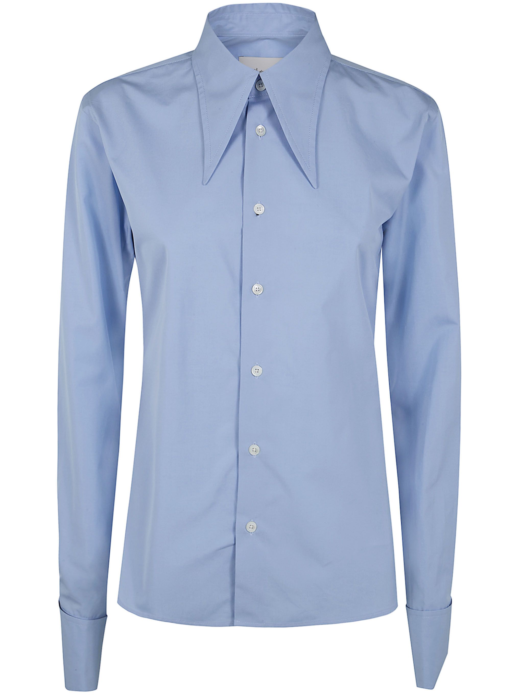 AMI LONG SLEEVE ADJUSTED SHIRT WITH SHARP COLLAR Size M / US 6-8 / IT 42-44 - 3 Thumbnail