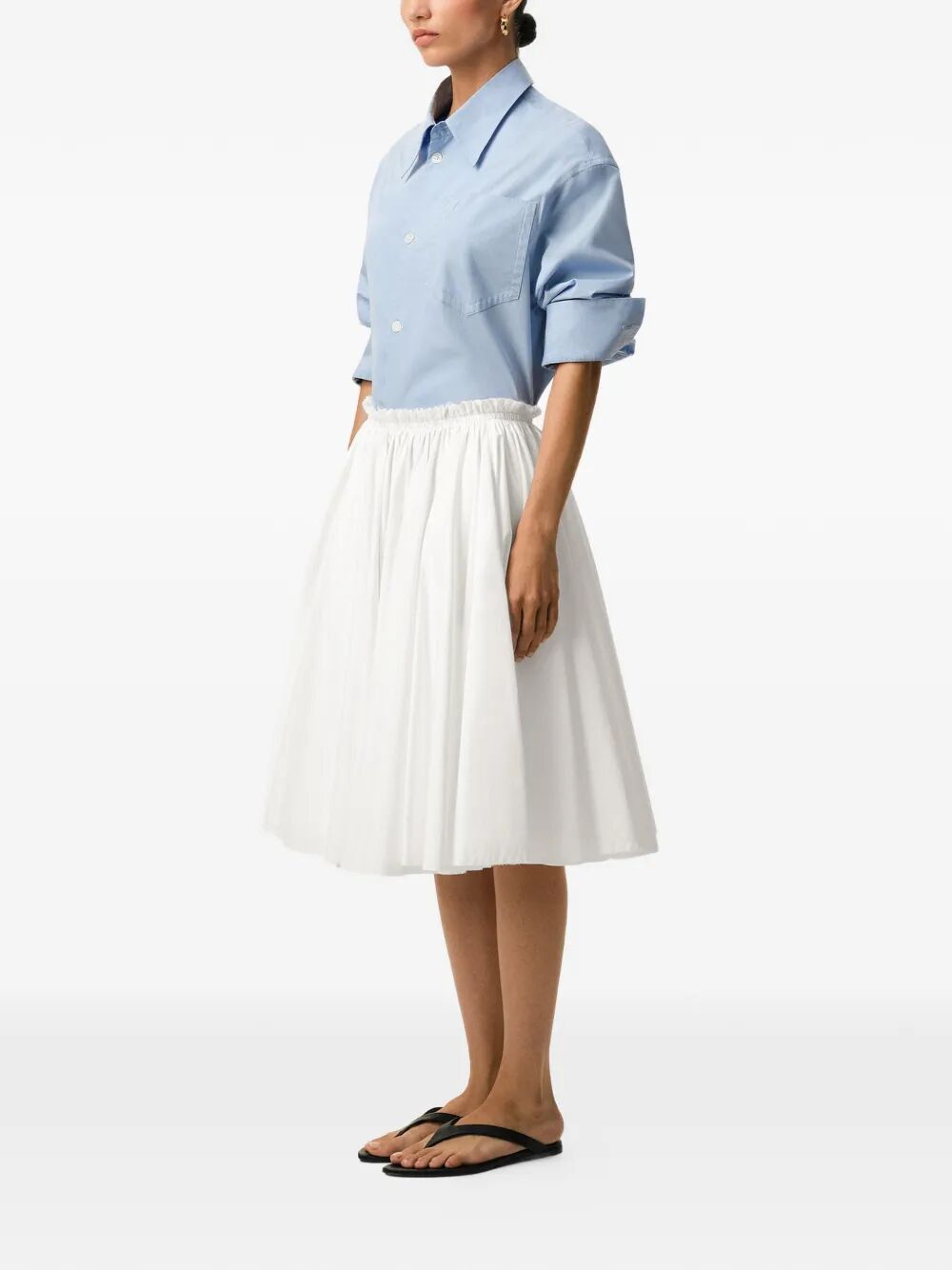 AMI MIDI "COROLLA" SKIRT Size 27" / US 4 / IT 40 - 4 Thumbnail