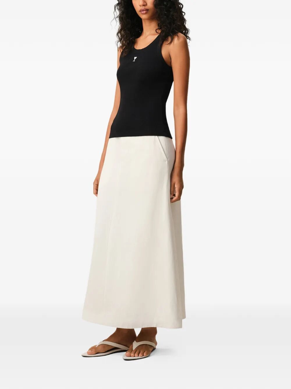 AMI CONTRASTED "AMI DE COEUR" TANKTOP Size L / US 10 / IT 46 - 4 Thumbnail