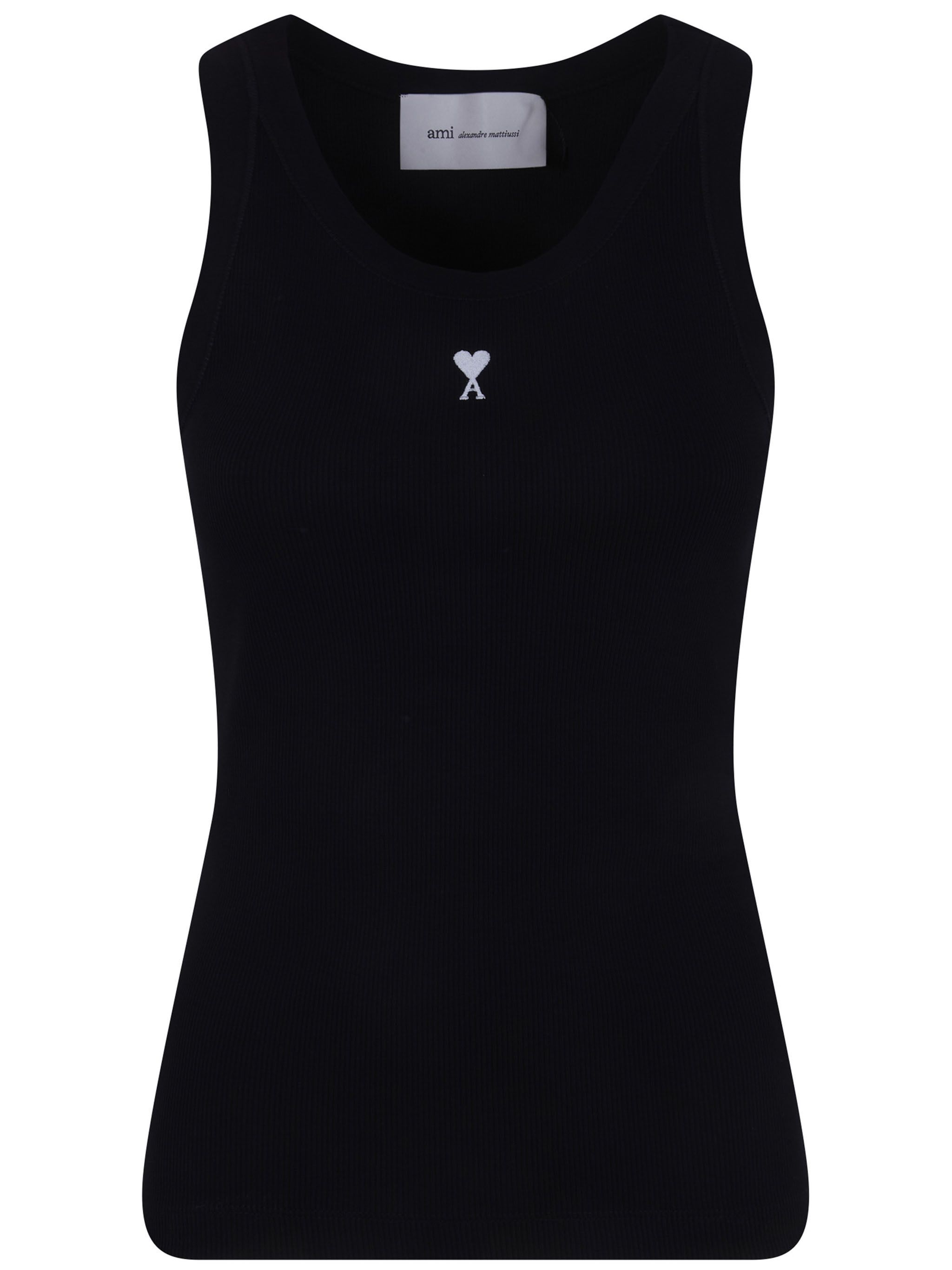 AMI CONTRASTED "AMI DE COEUR" TANKTOP Size L / US 10 / IT 46 - 6 Thumbnail