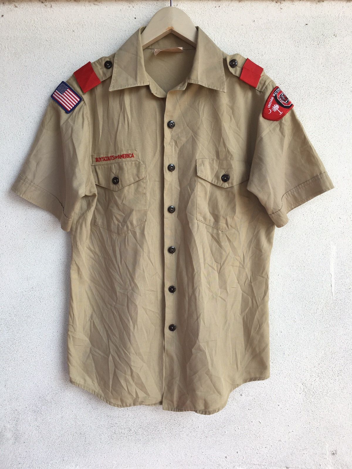 Vintage Vintage 80s Boy Scouts Of America Shirt Size US M / EU 48-50 / 2 - 1 Thumbnail