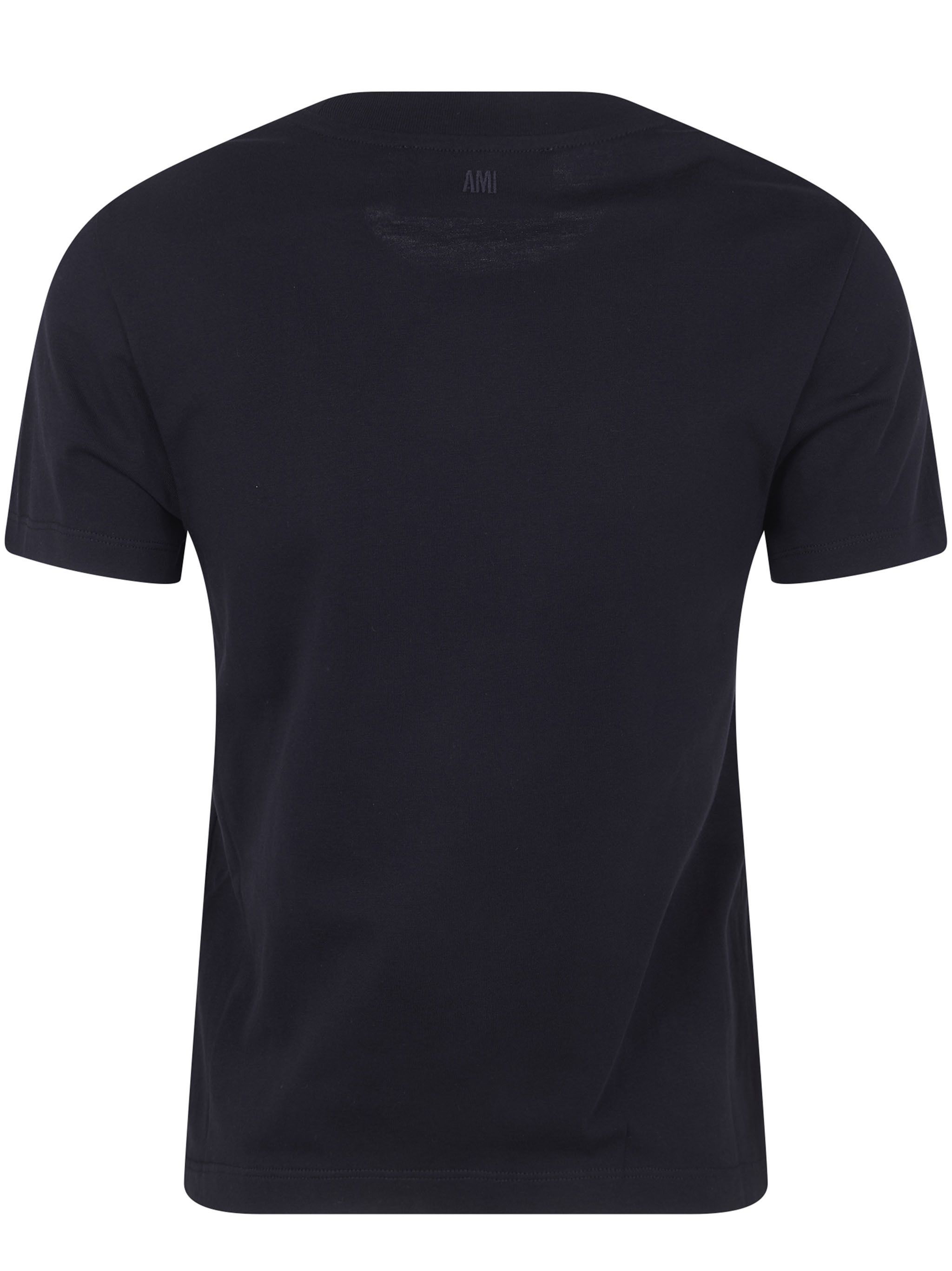 AMI CROPPED CONTRASTED "AMI DE COEUR" T SHIRT Size M / US 6-8 / IT 42-44 - 7 Thumbnail