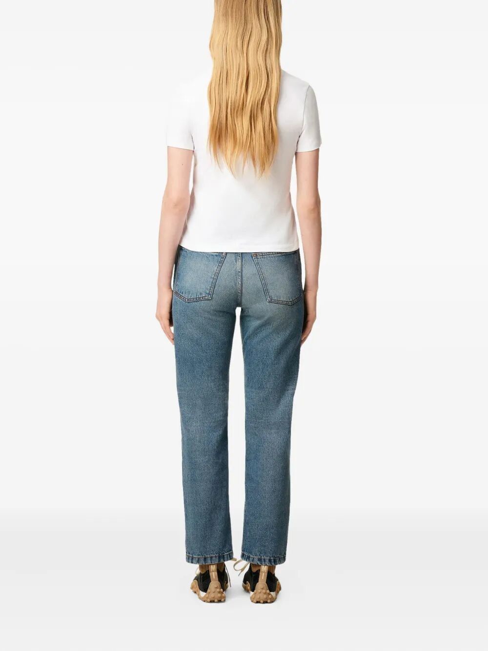 AMI CROPPED CONTRASTED "AMI DE COEUR" T SHIRT Size XS / US 0-2 / IT 36-38 - 5 Thumbnail