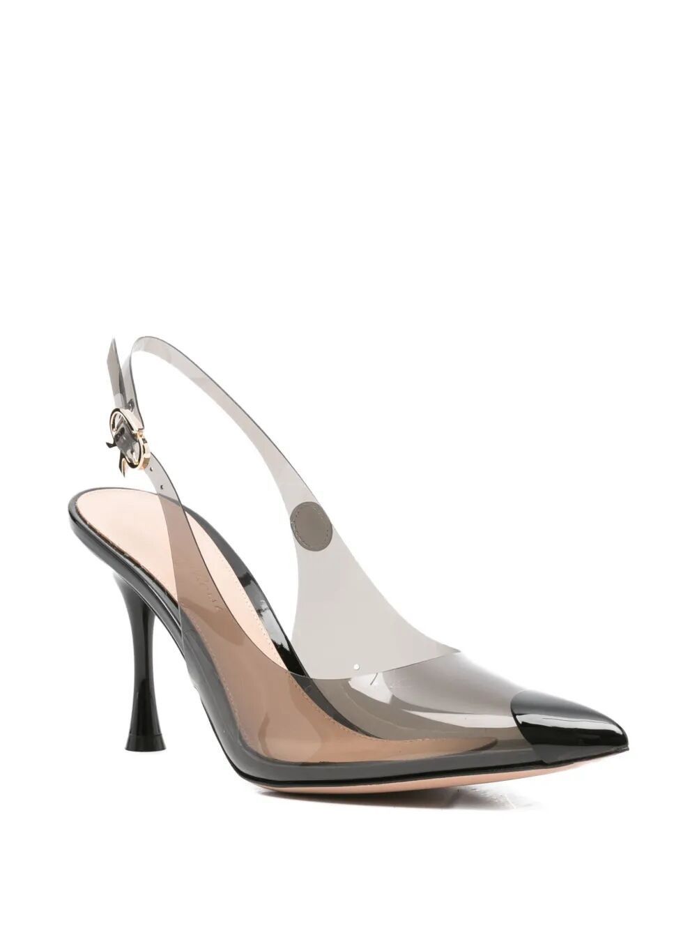 Gianvito Rossi "DIANA" 85 GLASS AND PATENT PUMP Size US 10 / IT 40 - 2 Thumbnail