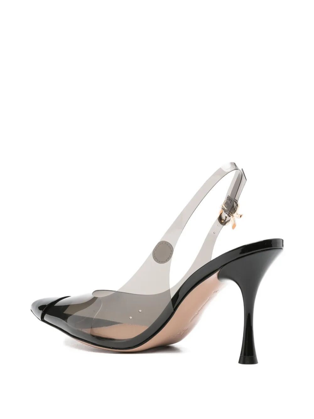 Gianvito Rossi "DIANA" 85 GLASS AND PATENT PUMP Size US 10 / IT 40 - 4 Thumbnail