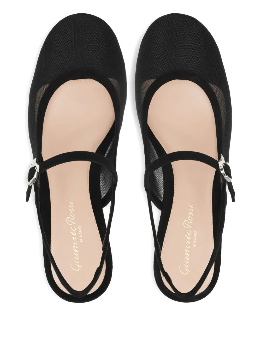 Gianvito Rossi LINK AND SUEDE "FRANCOISE" LOW HEEL PUMP Size US 7.5 / IT 37.5 - 2 Thumbnail