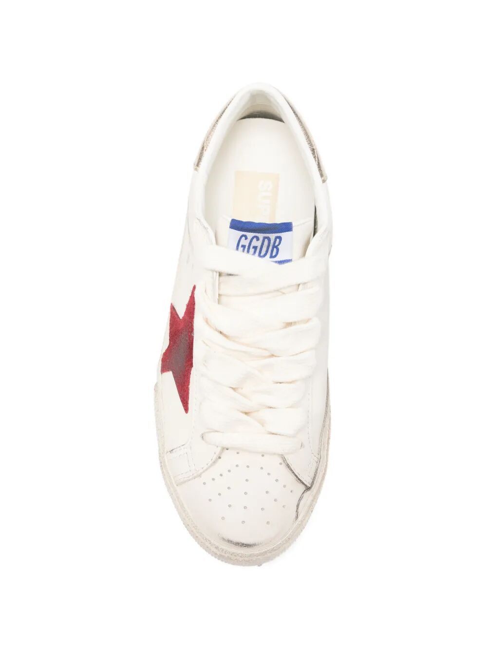 Golden Goose "SUPER STAR" LEATHER UPPER SUEDE STAR LAMINATED HEEL Size US 12 / EU 45 - 2 Thumbnail